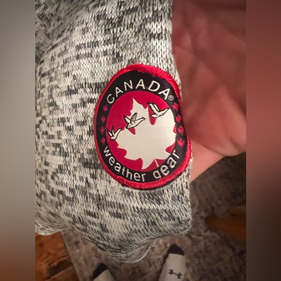 Canada Weather Gear Grey Fleece Quarter Zip Pullover size XL Great Condition - Picture 3 of 4
